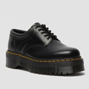 Black leather Dr. Martens 8053 platform